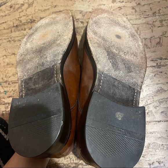 Mezlan Brown Leather Split Toe‎ Oxford Spain 9 M - Picture 9 of 9